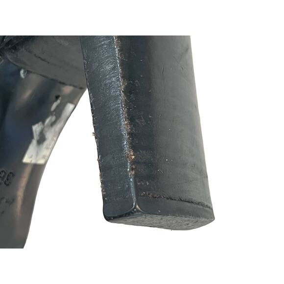 Vintage Equipe Italian Leather Square Toe Boots 3" Heel Size 36 Matrix Old Money - Picture 8 of 11